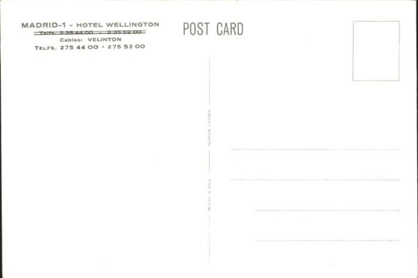 Madrid Spain Hotel Wellington – Bild 2