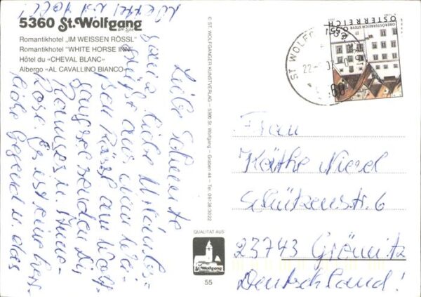 St Wolfgang Wolfgangsee Hotel Weisses Rössl Kirche Wolfgangsee – Bild 2