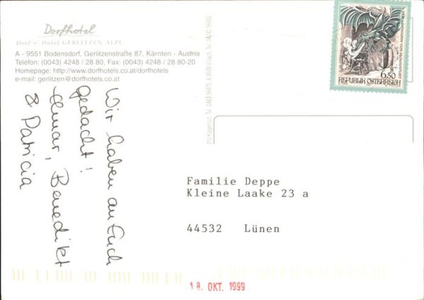 Bodensdorf Steindorf Dorfhotel Gerlitzen Alpe Alpenpanorama – Bild 2