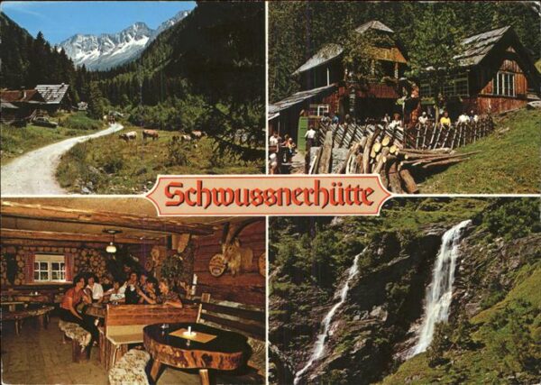 Mallnitz Kaernten Schwussnerhütte Seebachtal Wasserfall V