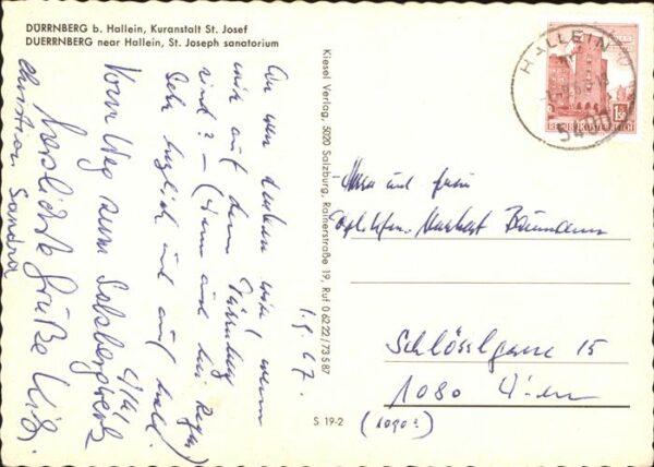 Duerrnberg Hallein Kuranstalt St. Josef Sanatorium Herbsts – Bild 2