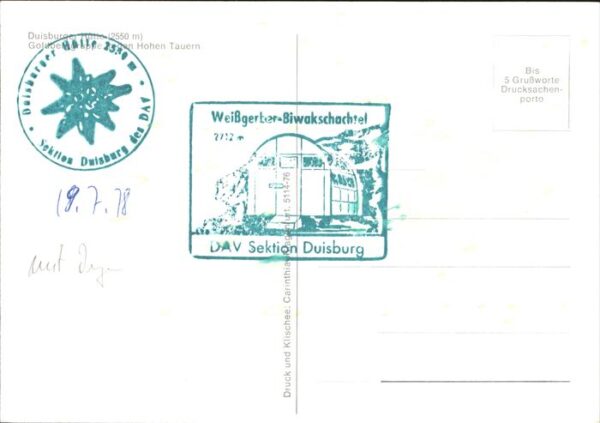 Flattach Duisburger Hütte Goldberggruppe Hohe Ta – Bild 2