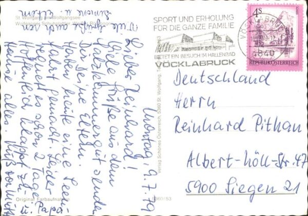 St Wolfgang Wolfgangsee Hotel Weisses Rössl Kirche Noten Lied W – Bild 2