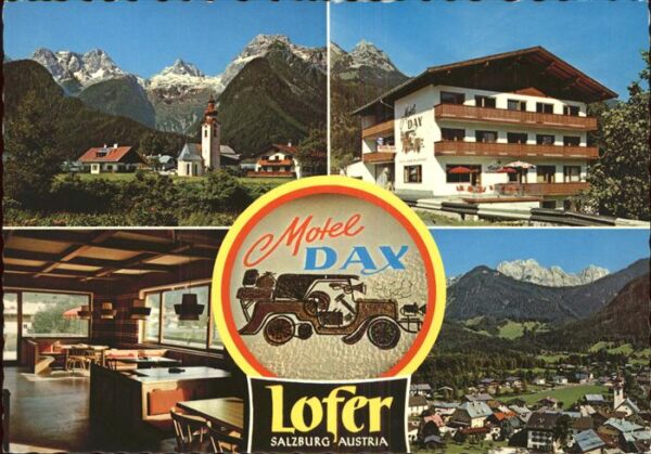 Lofer Motel Dax Restaurant Kegelkasino Kirche