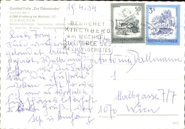 Kirchberg Wechsel Gasthof Fally Zur Ödenkiche – Bild 2