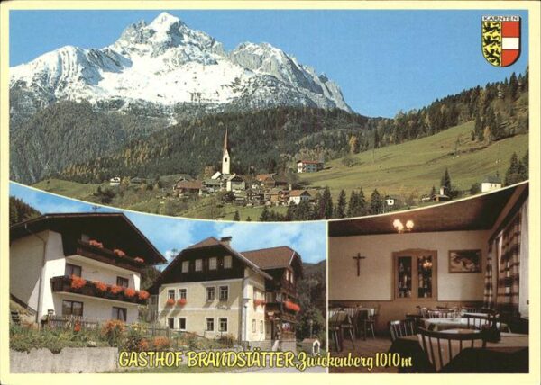 Oberdrauburg Kaernten Gasthof Brandstätter Kirche Alpenblick