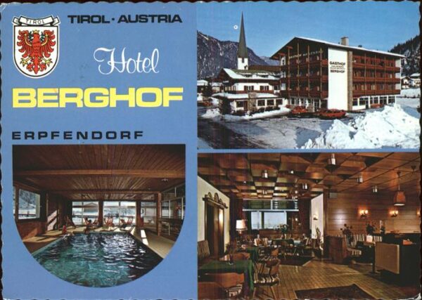 Erpfendorf Gasthof Hotel Berghof Hallenbad Wappen