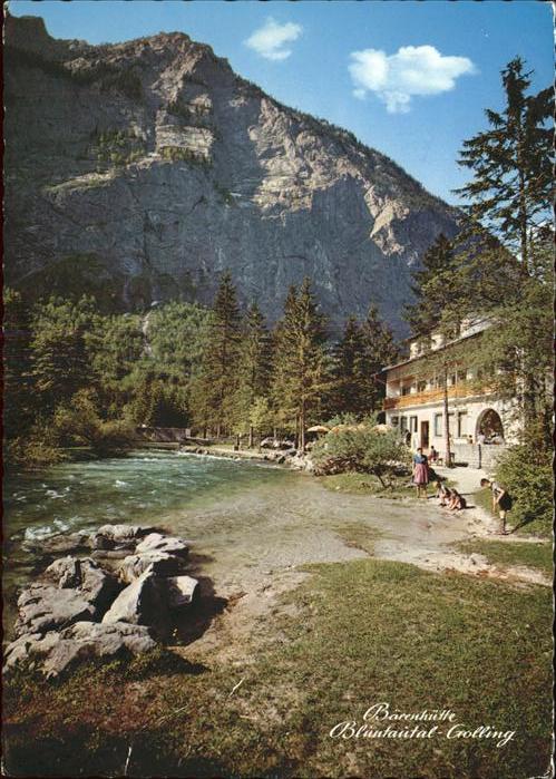 Golling Salzach Gasthof Bärenhütte Bluntautal