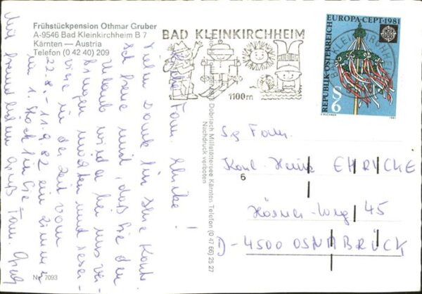 Bad Kleinkirchheim Kaernten Pension Gruber Fliegeraufnahme – Bild 2