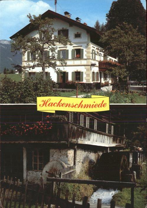 Waidring Tirol Gasthaus Hackenschmiede Wasserrad