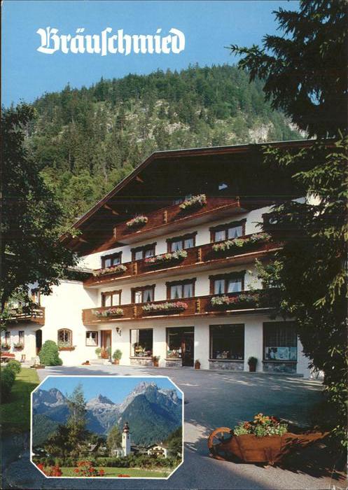 Lofer Pension Bräuschmied Kirche Loferer Stei