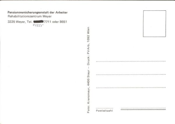 Weyer Enns Rehabilitationszentrum Pensionsversiche – Bild 2