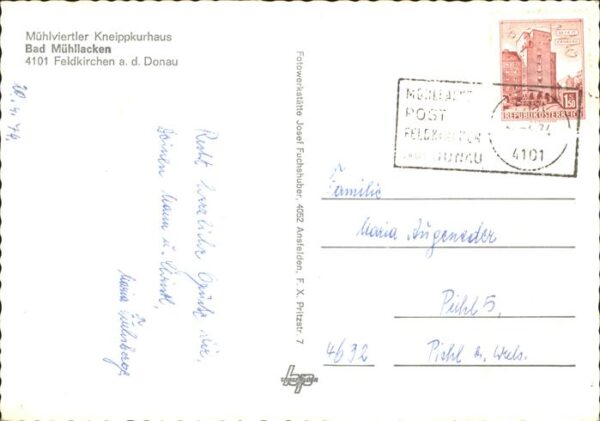 Bad Muehllacken Oberoesterreich Mühlviertler Kneippkurhaus – Bild 2