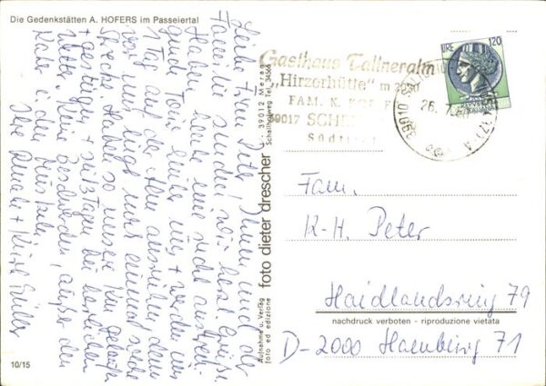 St Leonhard Passeier Gedenkstätten Andreas Hofer Gasthaus Sa – Bild 2