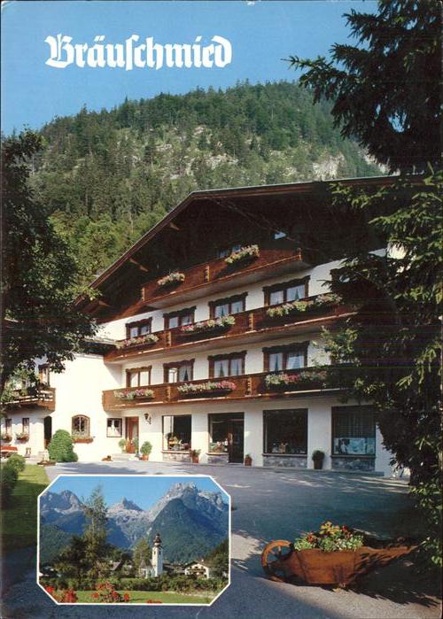 Lofer Pension Bräuschmied Kirche Loferer Stei