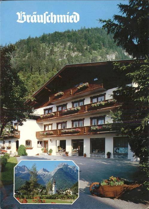 Lofer Pension Bräuschmied Kirche Loferer Stei