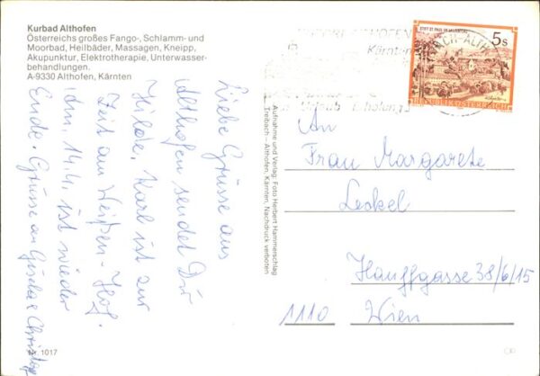 Althofen Kurbad Moorbad Heilbäder Kneipp – Bild 2