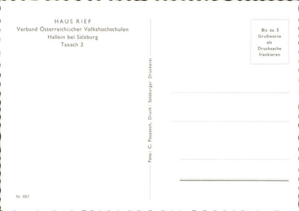 Hallein Haus Rief Verband Österreichischer Volk – Bild 2