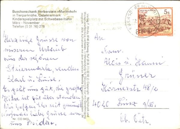 Stubenberg Steiermark Buschenschank Herberstein Marienhof Kin – Bild 2