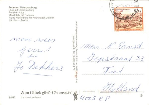 Oberdrauburg Kaernten Gasthaus Pontiller Haus Marktplatz Rath – Bild 2