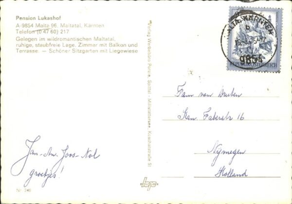 Malta Kaernten Pension Lukashof Wasserfall Wappen Malt – Bild 2