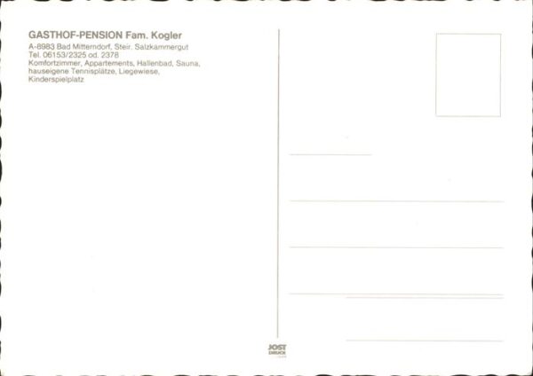 Bad Mitterndorf Gasthof Pension Kogler – Bild 2