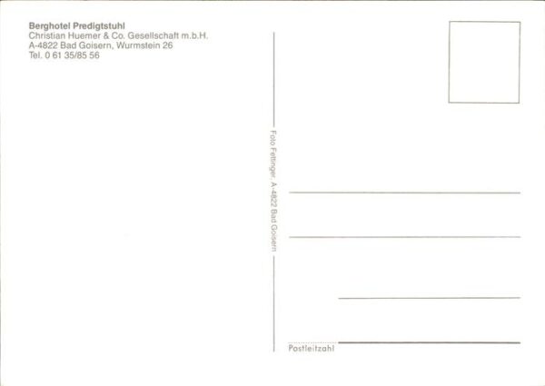 Bad Goisern Salzkammergut Berghotel Predigtstuhl Hallstättersee m – Bild 2