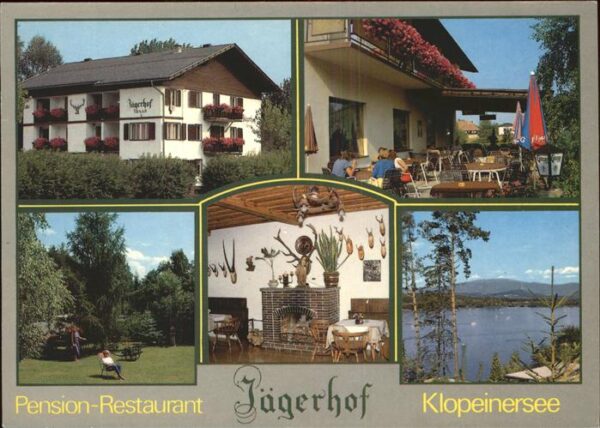 St Kanzian Klopeiner See Pension Restaurant Jägerhof Jagdtrophäe