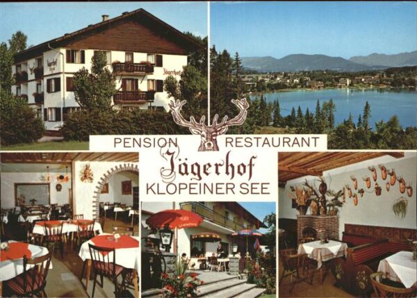 St Kanzian Klopeiner See Pension Restaurant Jägerhof Jagdtrophäe