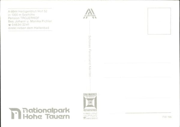Heiligenblut Kaernten Ortsansicht mit Kirche Pension Trojerho – Bild 2
