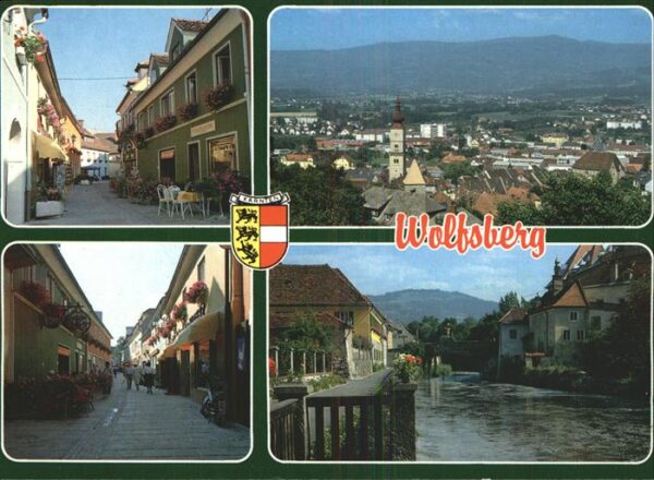 Wolfsberg Kaernten Teilansichten Panorama Wappen