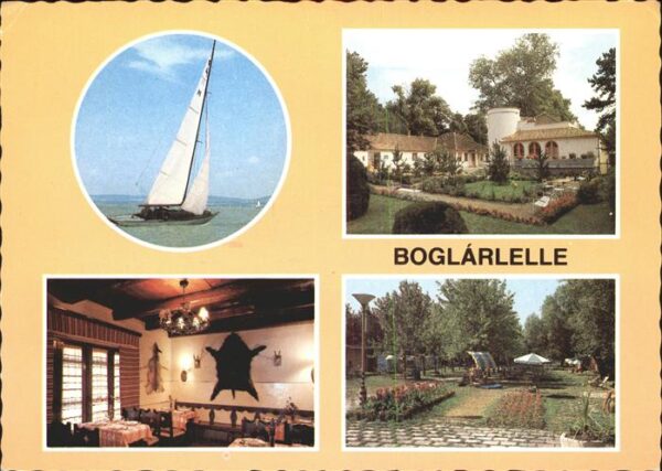 Boglarlelle Balatonlelle Segelboot Plattensee Restaurant Park