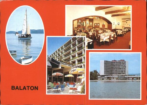 Balaton Plattensee Segelboot Hotel Restaurant