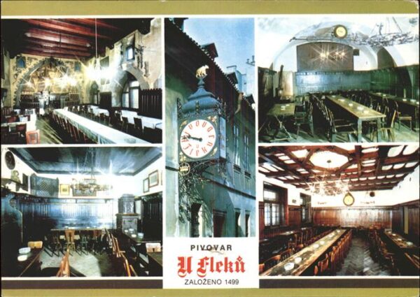 Praha Prahy Prague Pivovar U Fleku Restaurant