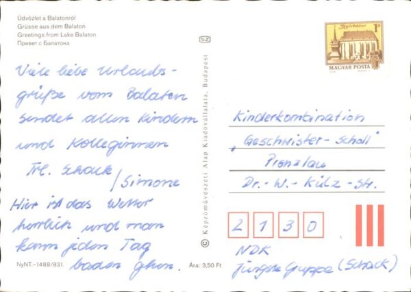Balaton Plattensee Hotel Restaurant Segelboot – Bild 2