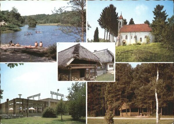 Oerseg Strand See Kirche Restaurant Hütte