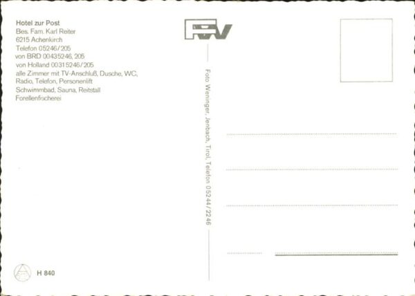 Achenkirch Hotel zur Post Kirche Alpenblumen Enzia – Bild 2