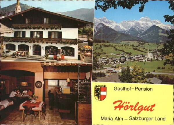Maria Alm Steinernen Meer Gasthof Pension Hörlgut Wappen Alpenpan