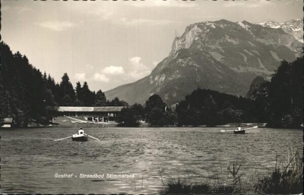 Kufstein Tirol Gasthof Strandbad Stimmersee Paddelboot