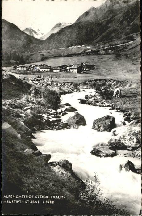 Neustift Stubaital Tirol Alpengasthof Stöckleralm Bergbach