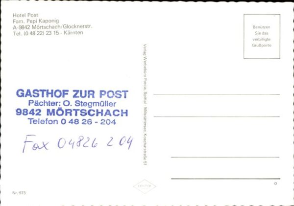 Moertschach Hotel Gasthof Post Skilift – Bild 2