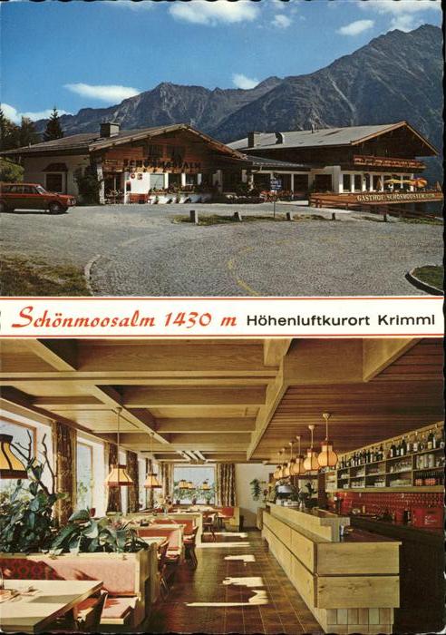Krimml Alpengasthof Schönmoosalm