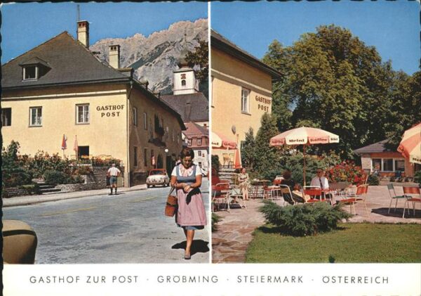 Groebming Steiermark Gasthof Post Gartenrestaurant