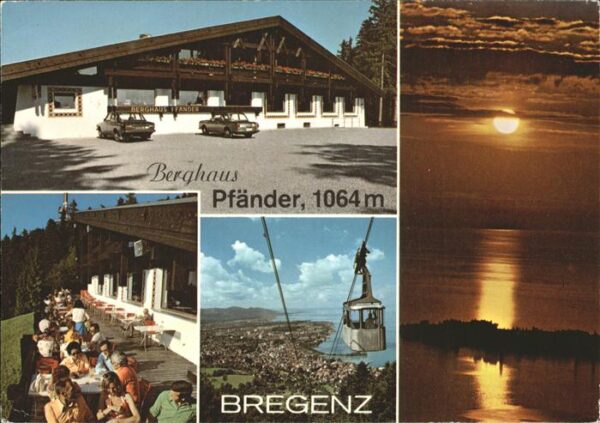 Bregenz Vorarlberg Berghaus Pfänder Seilbahn Bodensee Aben