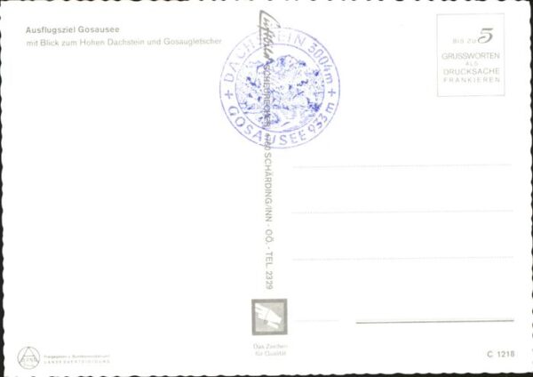 Gosau Oberoesterreich Gasthaus Pension Gosausee Wappen Hoher – Bild 2
