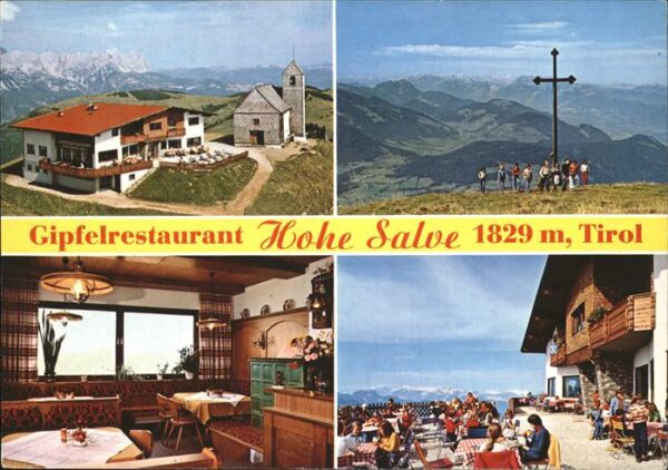 Hopfgarten Brixental Gipfelrestaurant Hohe Salve Terrasse Gi