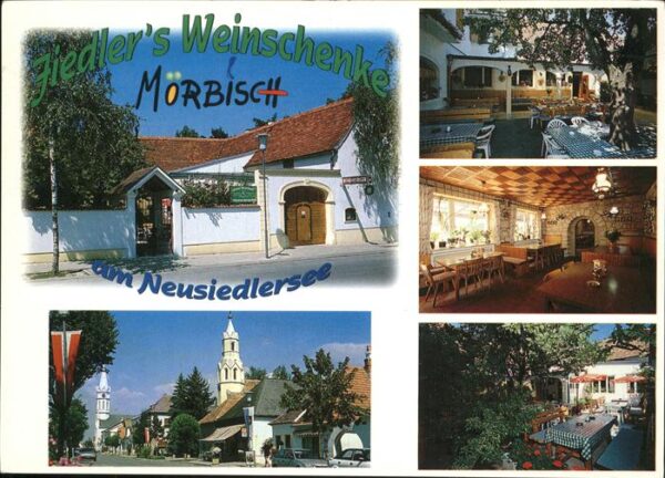 Moerbisch See Fiedlers Weinschenke Dorfstrasse Kirche