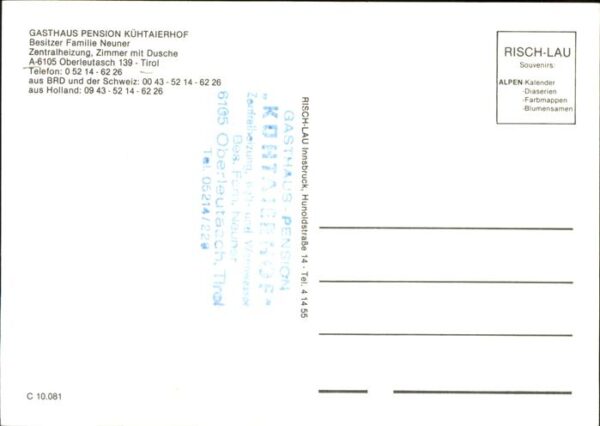 Oberleutasch Gasthaus Pension Kühtaierhof – Bild 2