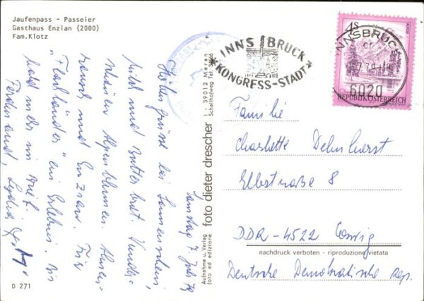 St Leonhard Passeier Jaufenpass Gasthaus Enzian – Bild 2