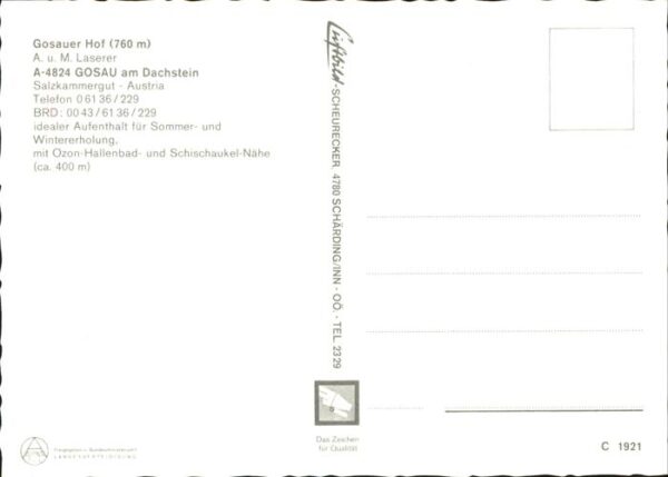 Gosau Oberoesterreich Gosauer Hof Alpenpanorama Dachsteingebi – Bild 2